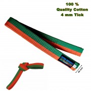 Karate Belt orange-green_ 06